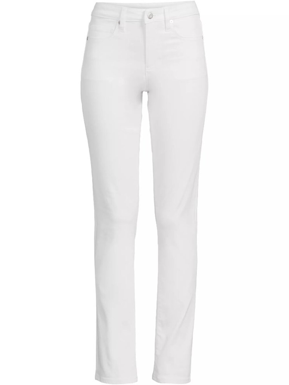 Lands' End Women's Ivory Straight-Leg Jeans
